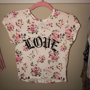 Floral tee shirt